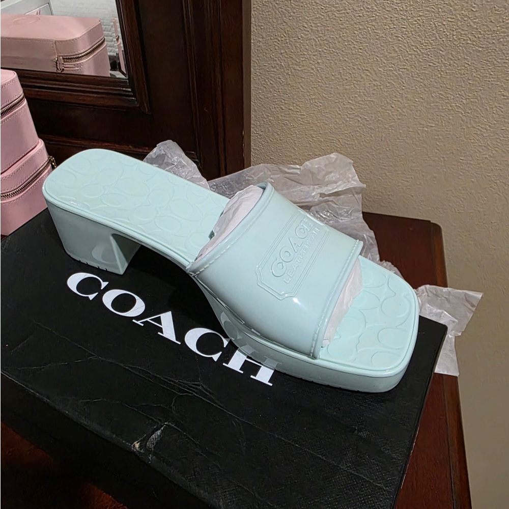 Coach Women's Mint Slide Sandals - Picture 1 of 1